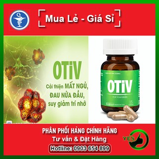 ❤[Chính hãng] OTIV - Cải Thiện Mất Ngủ, Đau Nửa Đầu, Tăng Cường Trí Nhớ (Lọ 30 viên)