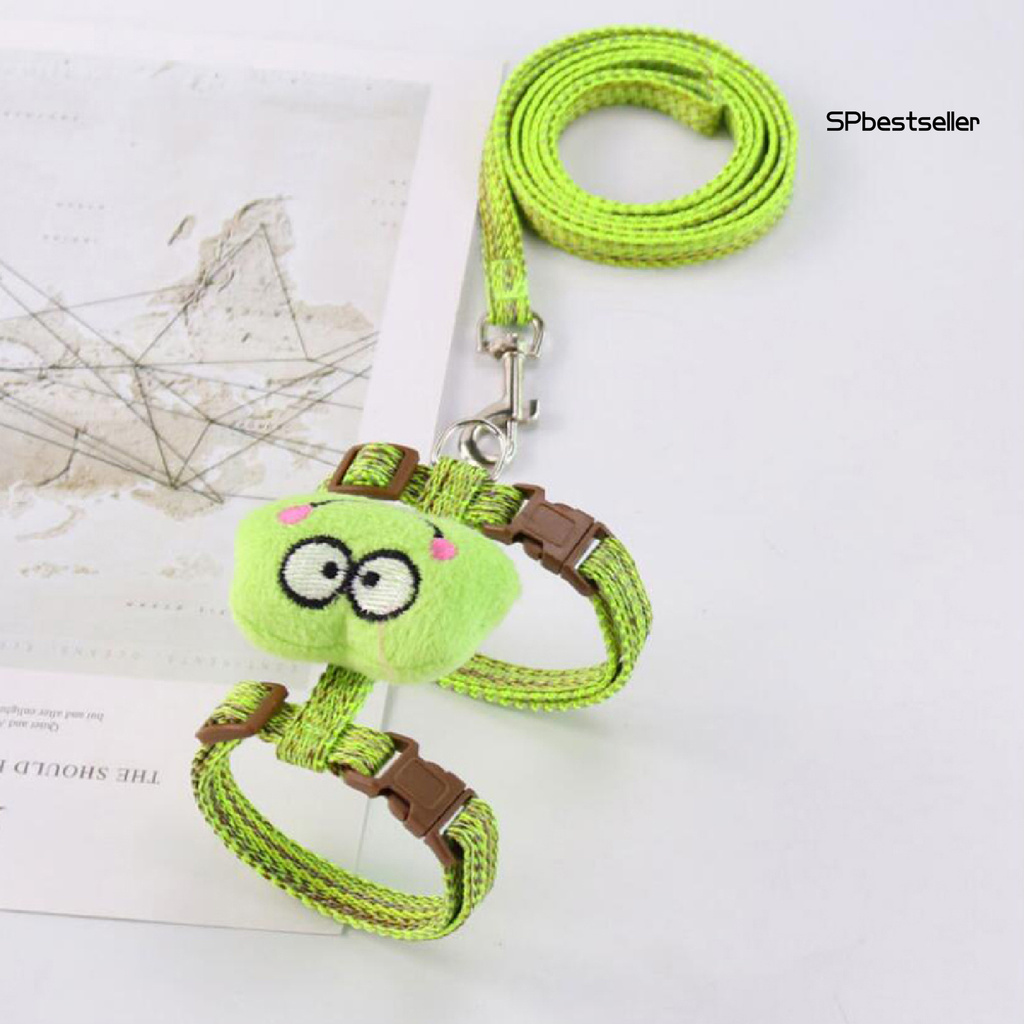 Dây đai dắt mèo thú cưng đi dạo họa tiết đáng yêu