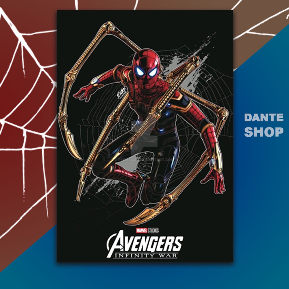 Poster A5 Spider Man No Way Home Chất Liệu Decan Phủ Bóng Chống Thấm Nước - Mô hình