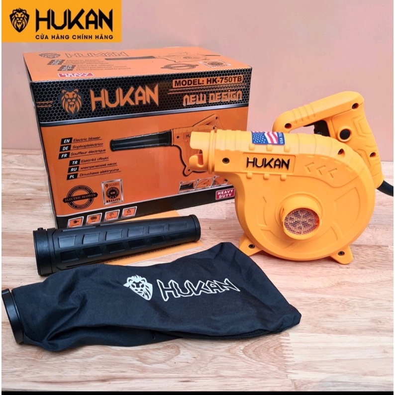 Máy thổi bụi 2 chiều siêu khỏe HUKAN HK-750TB công suất 750W lõi dây đồng 100% có điều tốc 19600 vòng/phút siêu mạnh