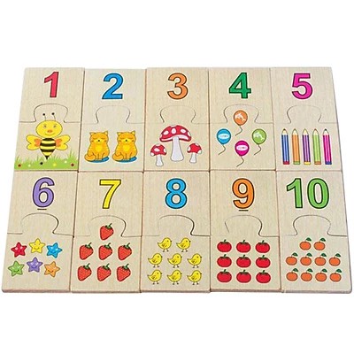 Đồ chơi bộ ghép số tập đếm bằng gỗ cho bé - Đồ chơi gỗ thông minh montessori giúp bé phát triển tư duy trí tuệ