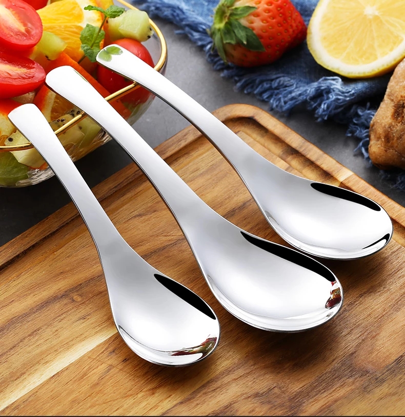 Muỗng Khuấy Bằng Thép Không Gỉ 304 3 Kích Cỡ