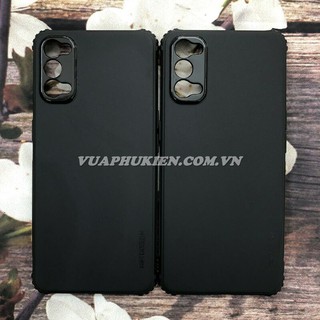 Ốp lưng Silicone dẻo màu đen hãng KST DESIGN Cho Oppo Reno4 Pro 5G, Reno4 5G Chống sốc, chống va đập