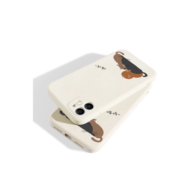 Ốp lưng iphone Ốp điện thoại in 3 con mèo cho iphone 6/6+/6s/6s+/7/7+/8/8+/x/xr/xs/11/12/pro/max/plus/promax/12promax/12mini Dinuo case