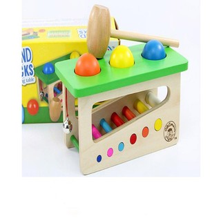 Đồ chơi hộp đập bóng rung chuông cho bé