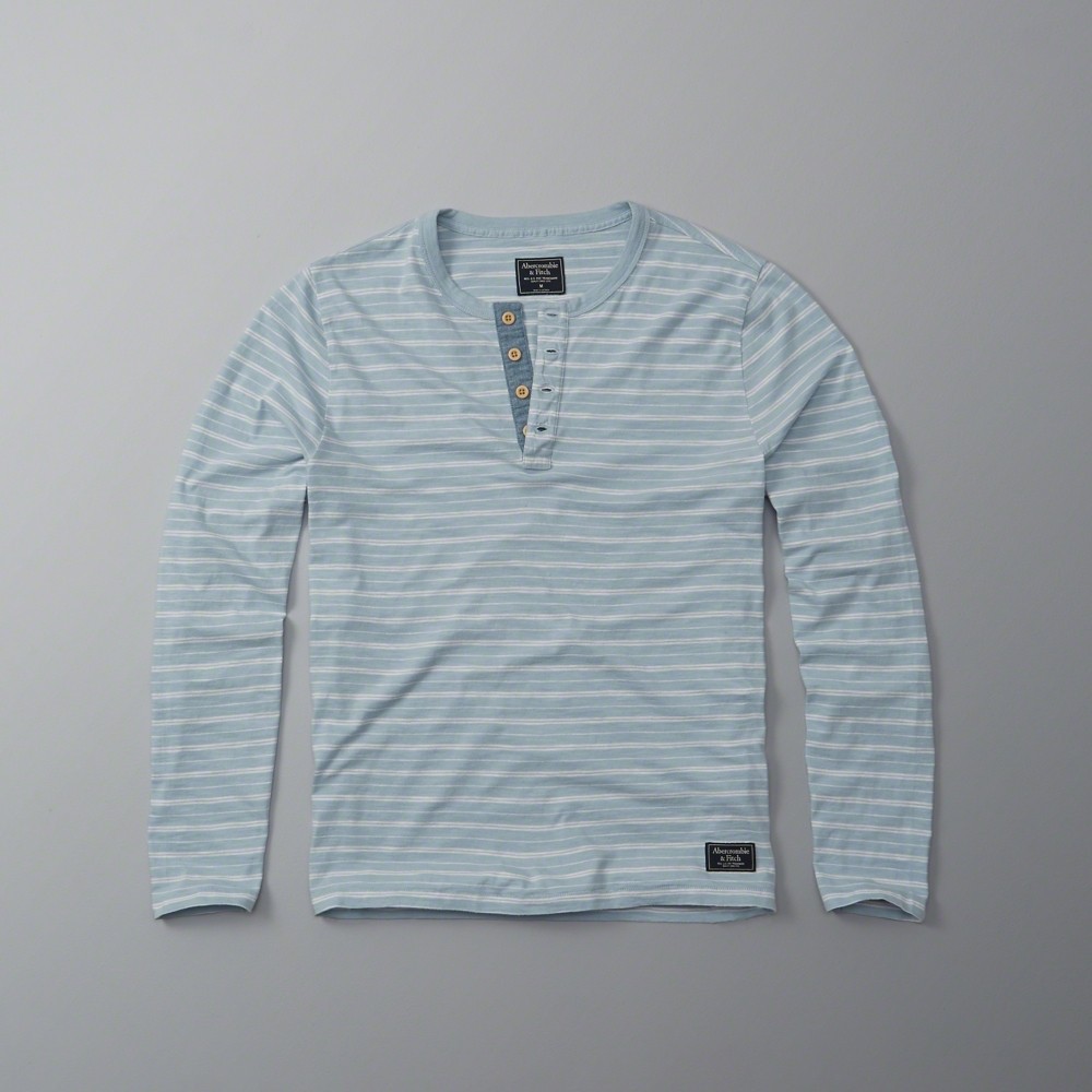 Áo thun nam Abercrombie tay dài ABR-LS04 Long-Sleeve Henley