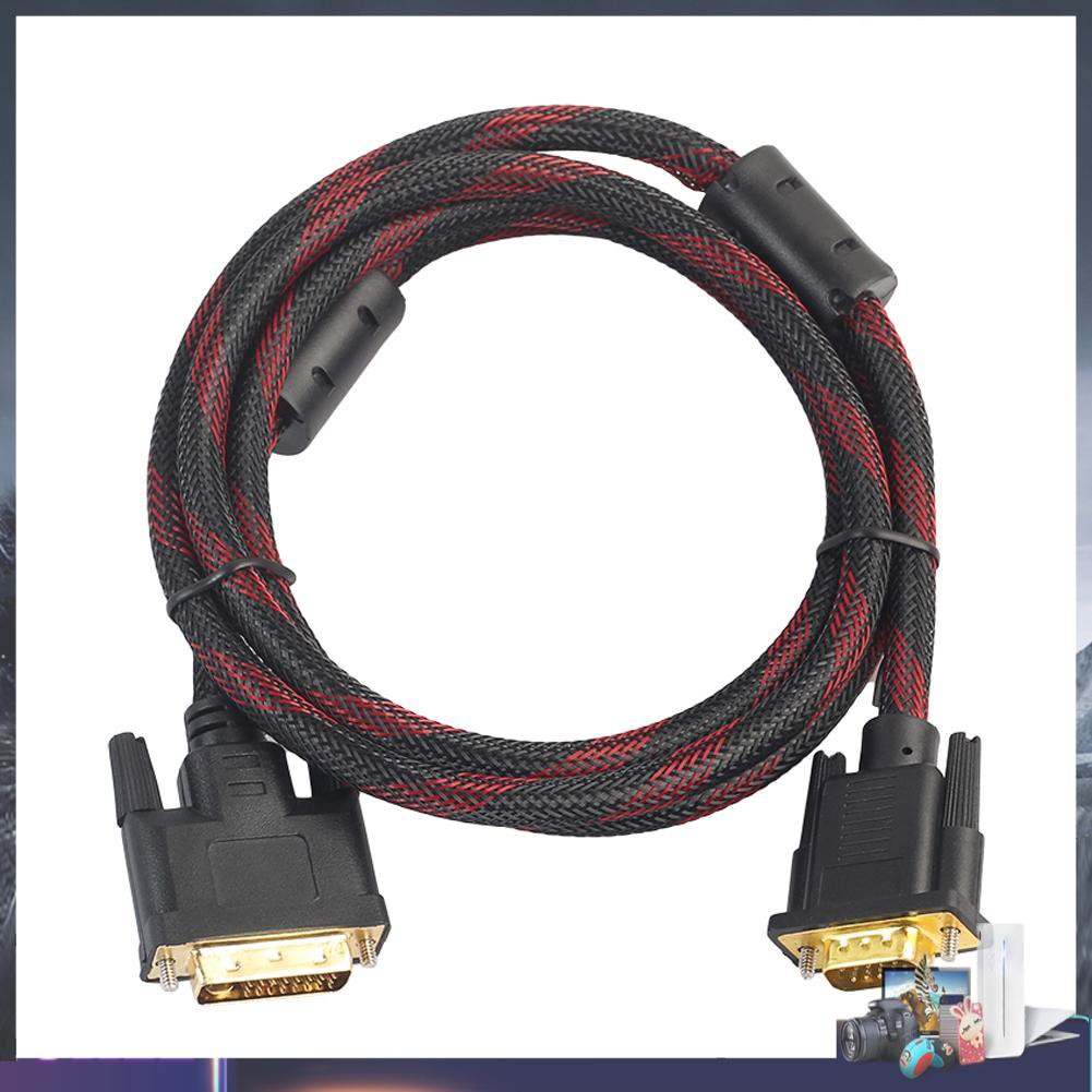 Dây cáp kết nối Dvi-I24 + 5 chuyển đổi đầu cắm sang Vga 4.6ft chuyên dụng