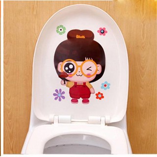 Decal dán nắp bồn cầu cho bé