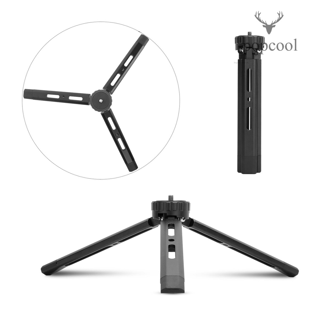 Giá Đỡ Ba Chân Mini Bằng Hợp Kim Nhôm Kèm Ốc Vít 1 / 4 inch Cho Máy Ảnh DSLR ILDC | BigBuy360 - bigbuy360.vn