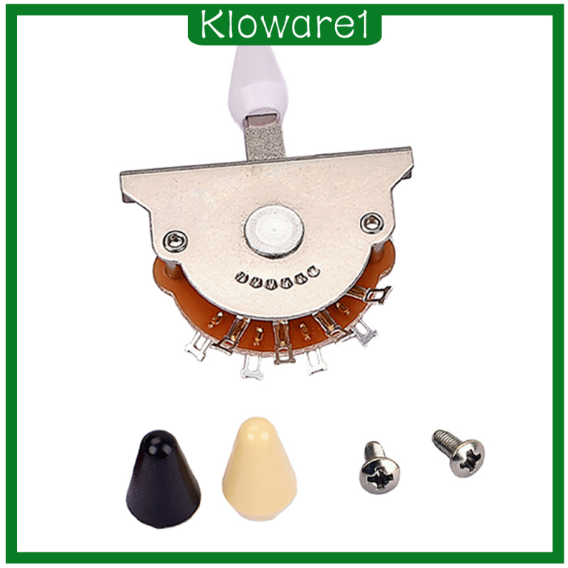 [KLOWARE1]Durable Copper Guitar 5 Way Pickup Selector Switch Toggle w/ 3pcs Tips