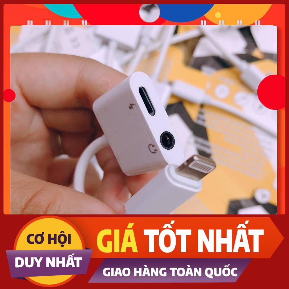 ⚡️Đầu chuyển vừa nghe nhạc vừa sạc cho iphone ( có chân 3.5 cho tai nghe đời cũ )⚡️