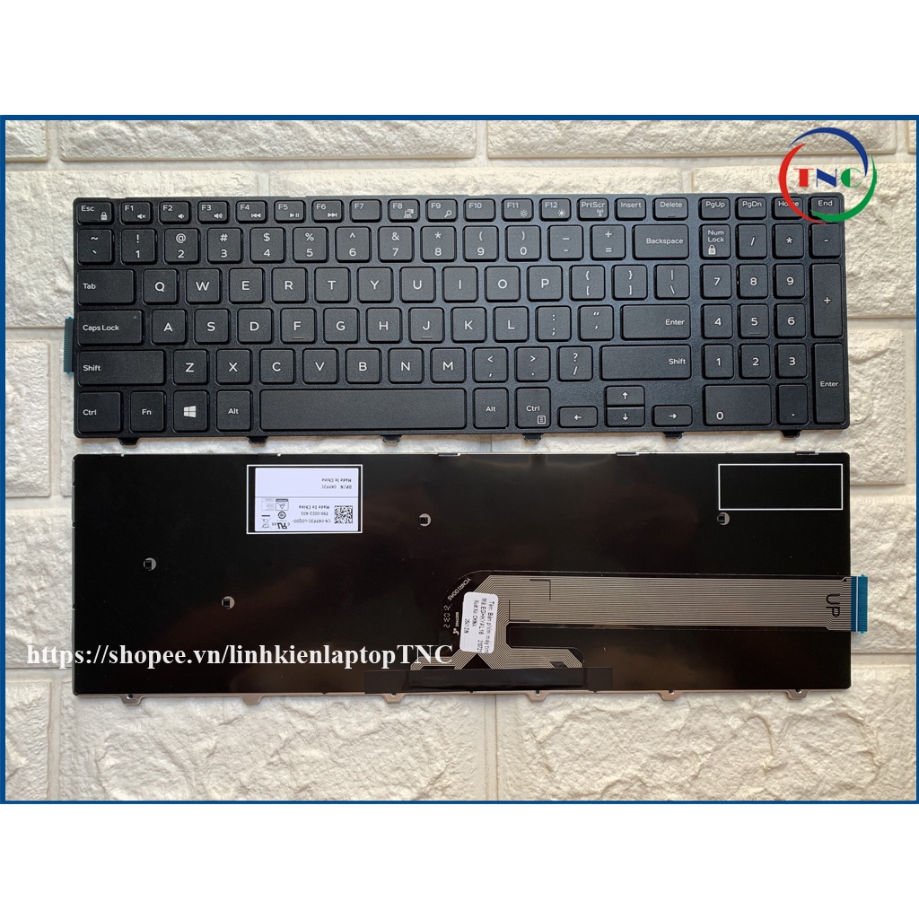 Phím Laptop Dell 5559 5547 5548 5542 5543 5555 Inspiron 15-5000 có ĐÈN LED / KHÔNG LED