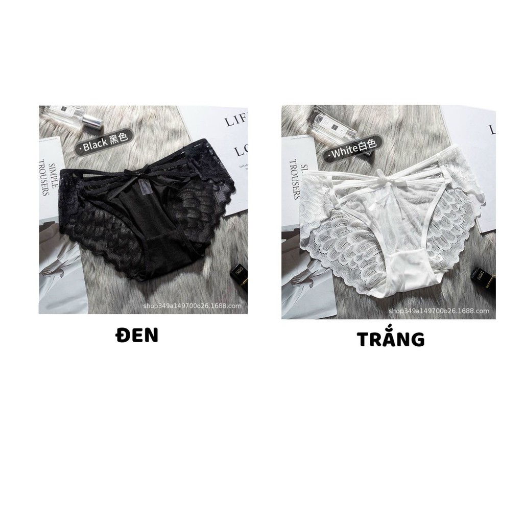 Quần Lót Nữ ❤️FREESHIP❤️ Quần Lót Ren Cao Cấp phối nơ điệu đà mã Y255 | BigBuy360 - bigbuy360.vn