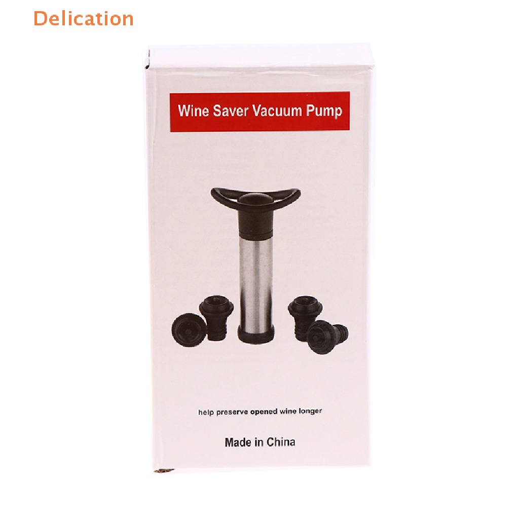 1 Bộ Dụng Cụ Bơm Hút Chân Không Bằng Thép Không Gỉ Cho Chai Rượu Vang