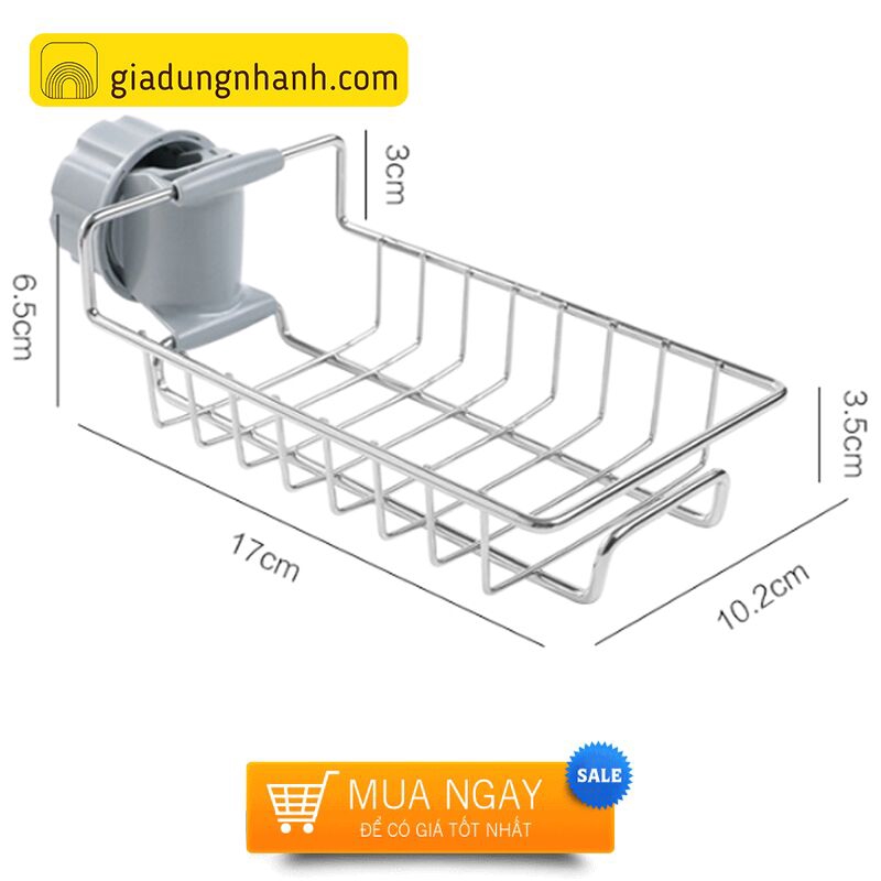 [VIP] Kệ Đựng Đồ Rửa Chén Inox Gắn Vòi Tiện Lợi | BigBuy360 - bigbuy360.vn