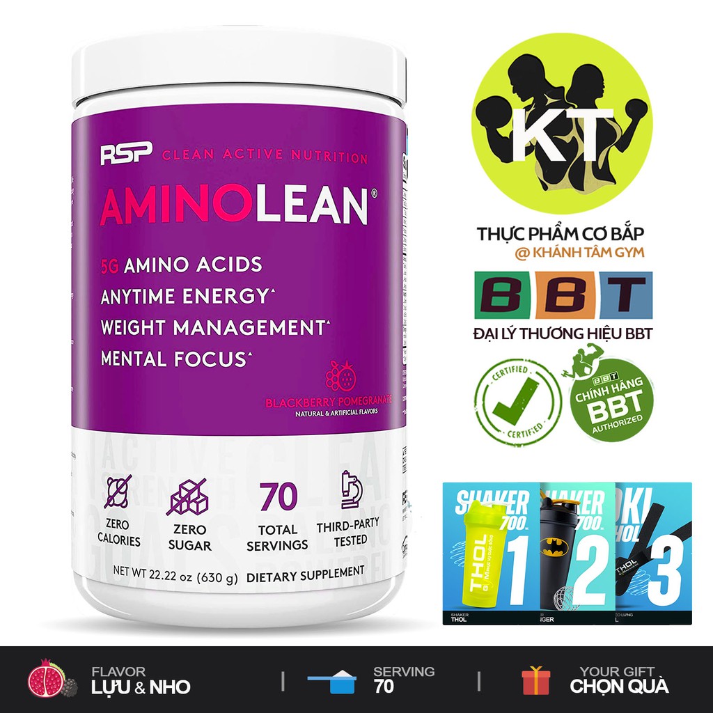 All In One - Tăng cơ - Giảm mỡ - Phục hồi Amino Lean RSP- 70 Liều dùng