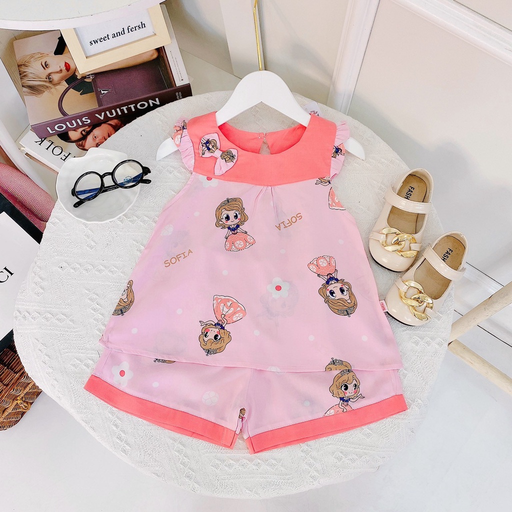 Bộ lanh lụa loại đẹp Bb angel cho bé từ 9-20kg BẢNG MÀU 1 MẪU 2022