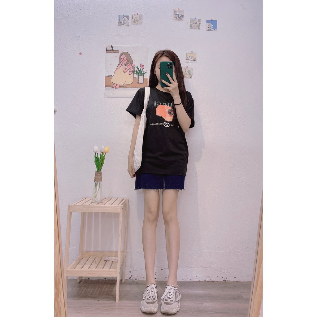 ÁoThun Nữ, Áo Phông Hình Mũ, Hình Chữ Siêu Xinh Freesize 100% Cotton Hàng Qc Full Túi Zip | BigBuy360 - bigbuy360.vn