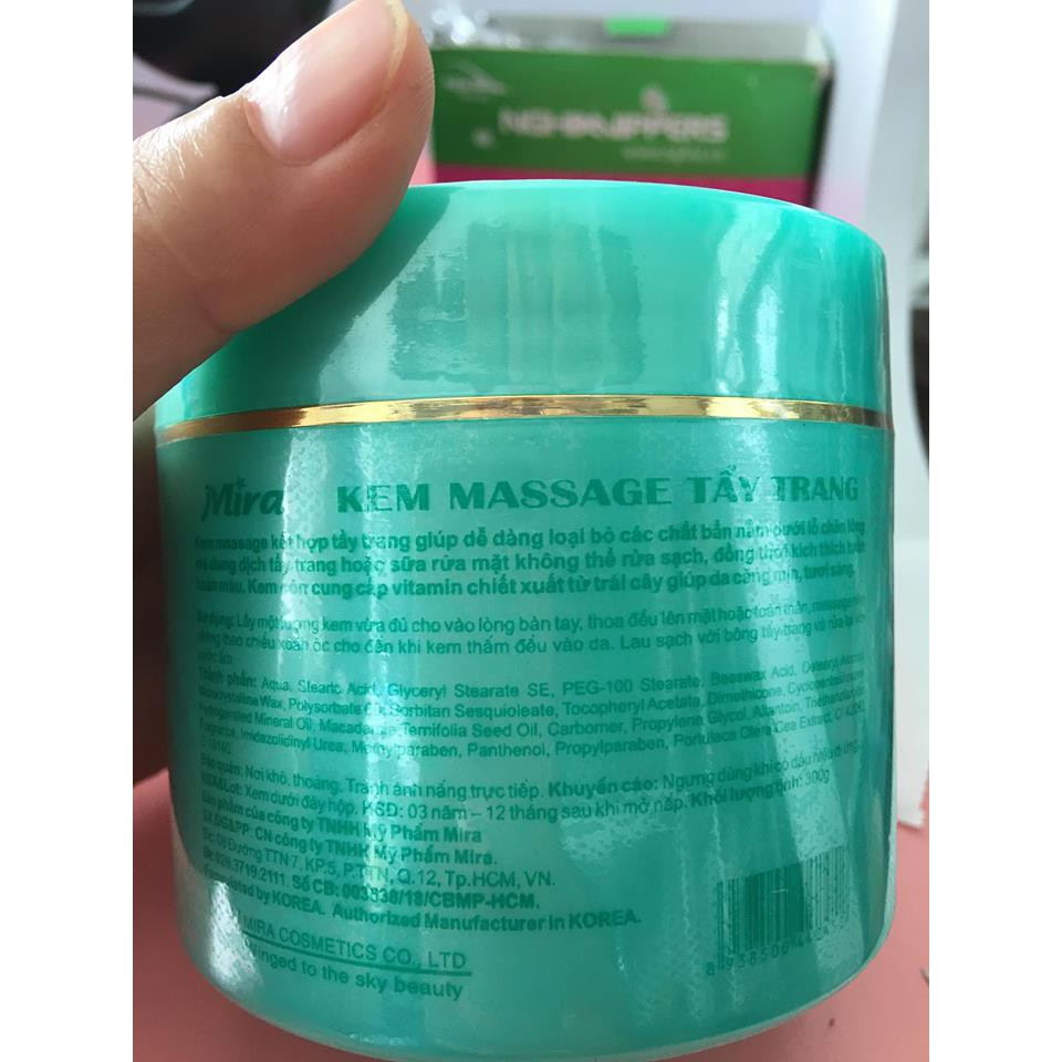 Kem massa mira hồng xanh