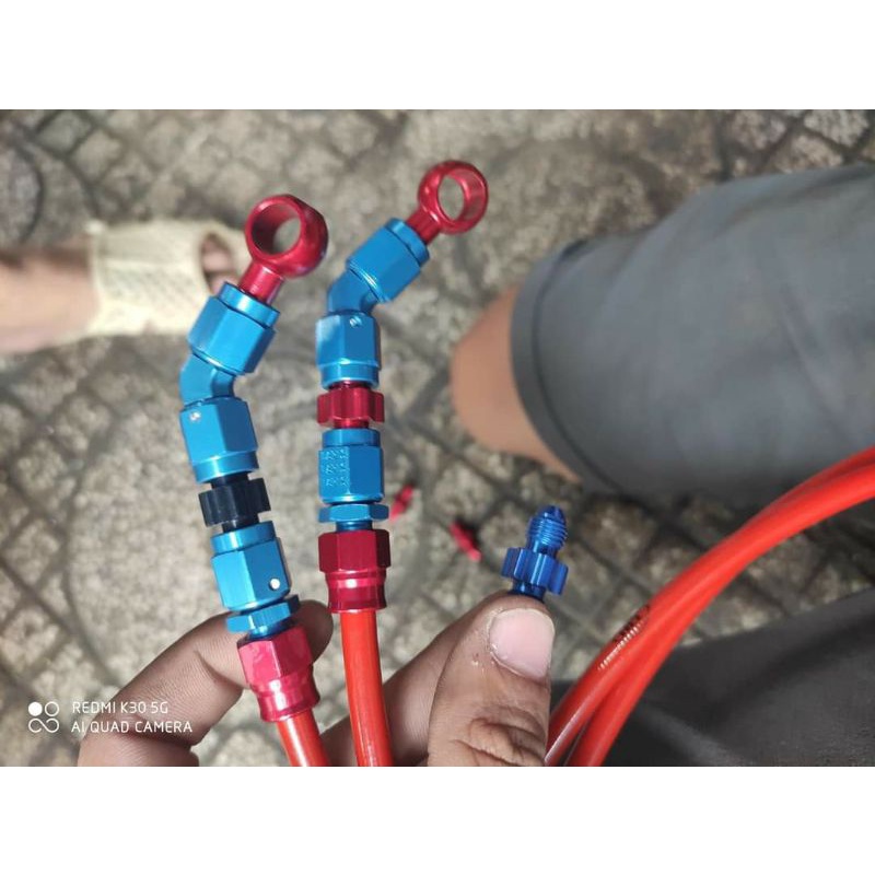 Đầu Adapter Earls 2 ren nối dây dầu bấm chính hãng Thái Lan