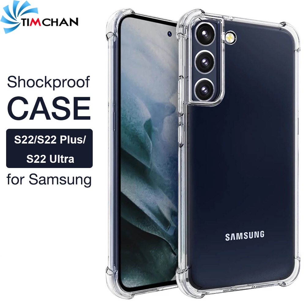 Ốp Điện Thoại Silicone TPU Mềm Trong Suốt Chống Sốc Cho Samsung Galaxy S22/S22 Plus/S22 Ultra
