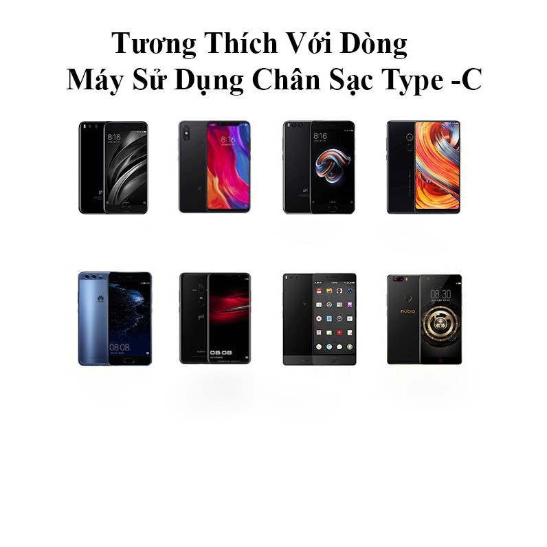 Cáp Chuyển Đổi 2 Trong 1 Vừa Sạc Vừa Cắm Tai Nghe Cổng Type-C Và Jack 3.5 Dành Cho Huawei Xiaomi 9