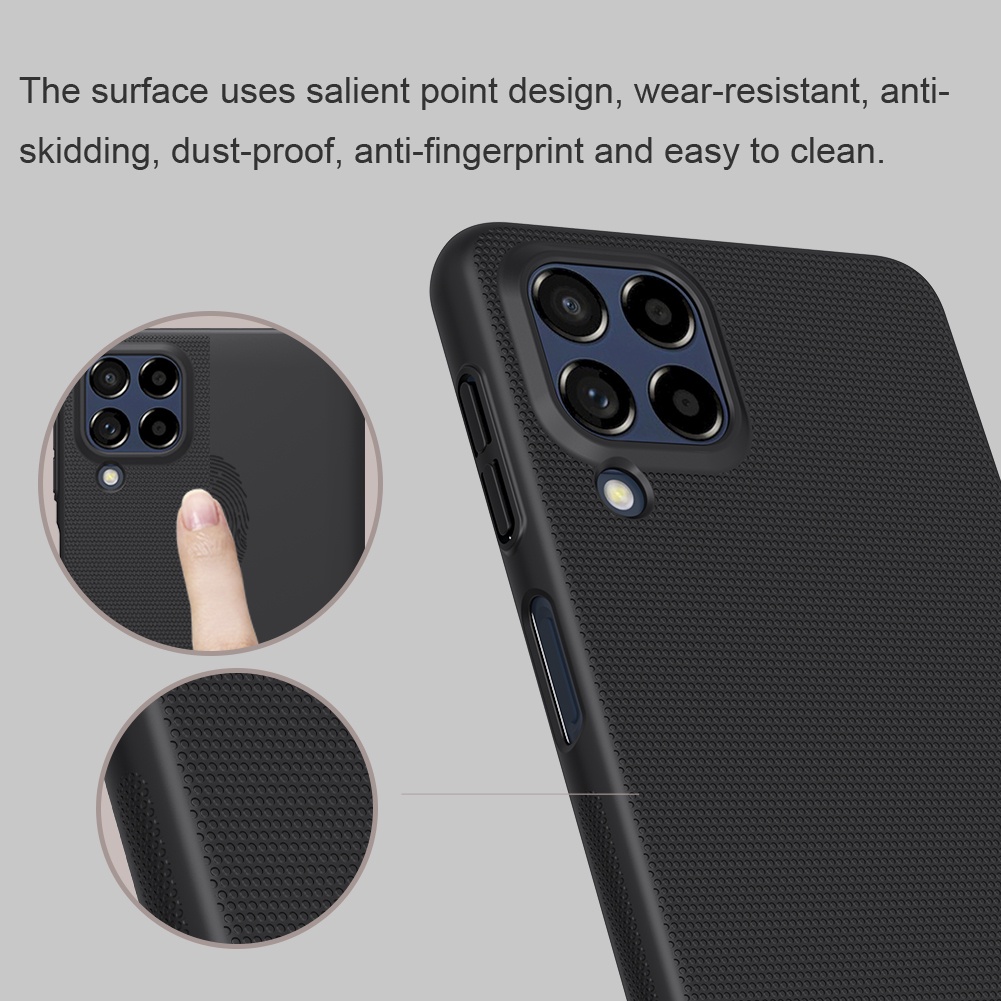 Ốp điện thoại Nillkin pc cứng mặt nhám chống sốc chống vân tay cho Samsung Galaxy M53 5G
