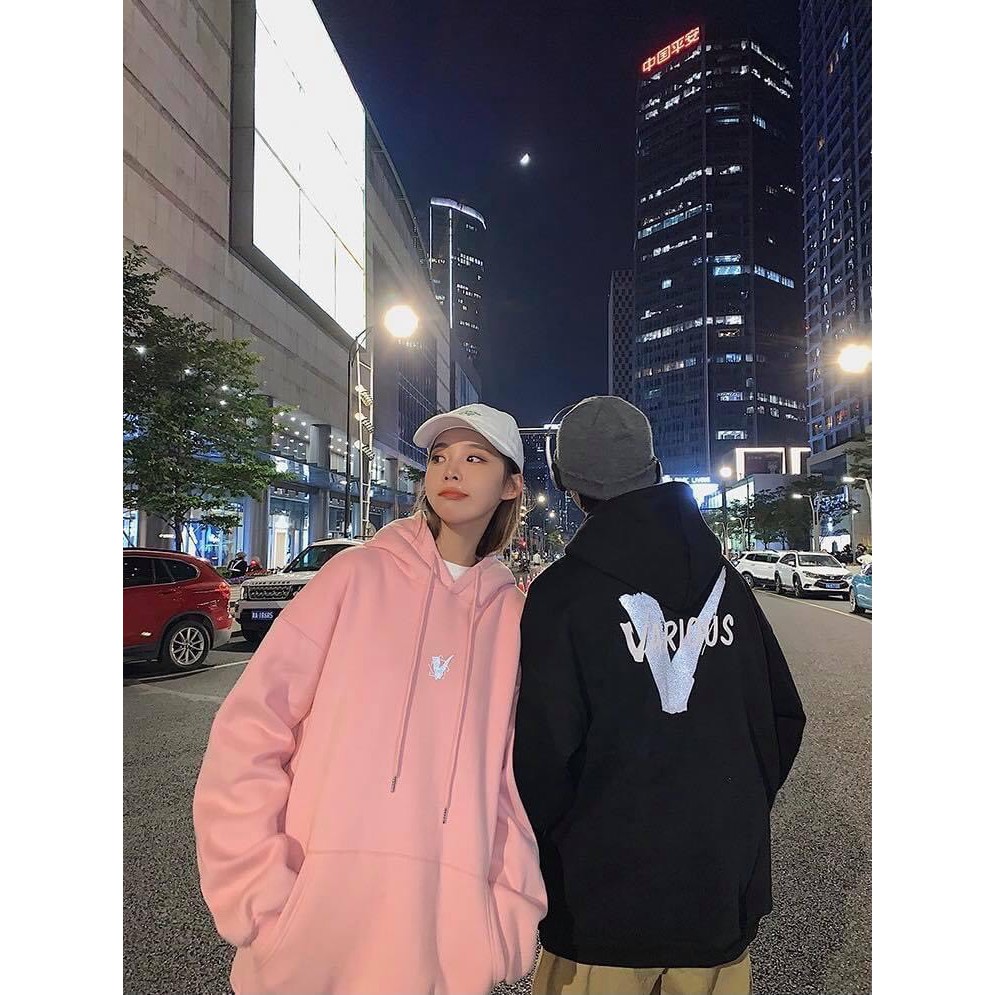 Áo hoodie unisex oversize DT Clothes chất nỉ bông dày dặn , áo dài tay có mũ nam nữ V đôi