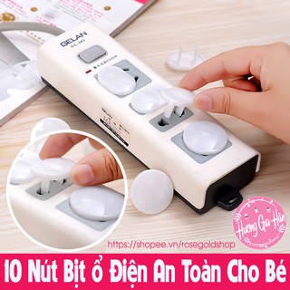 Set 10 Nút Bịt Ổ Điện An Toàn Cho Bé