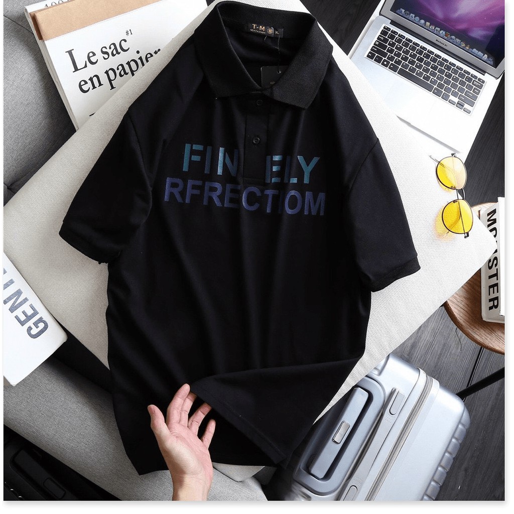 ÁO THUN NAM CỔ TRỤ ĐƯỢC THIẾT HỌA TIẾT CHỮ TRÊN ÁO SIÊU NGẦU,VÃI THUN THOÁNG MÁT KHÁNH AN FASHION