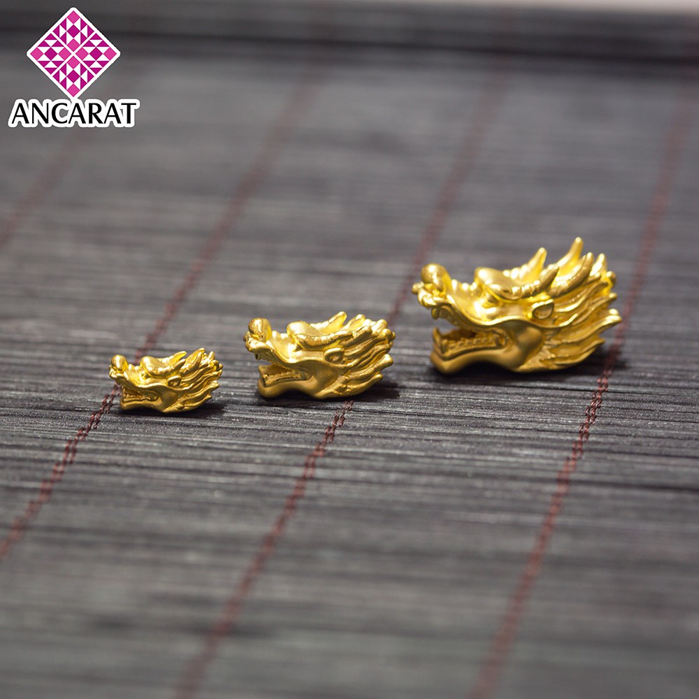Charm vàng Đầu Rồng Mini - Miễn phí tết vòng tay Handmade - ANCARAT