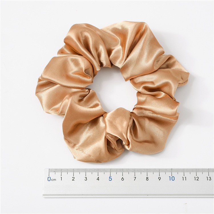 Scrunchie Cột Tóc Tròn Tone Trắng Kem Nâu Warm Brown Thanh Lịch Xinh Xắn