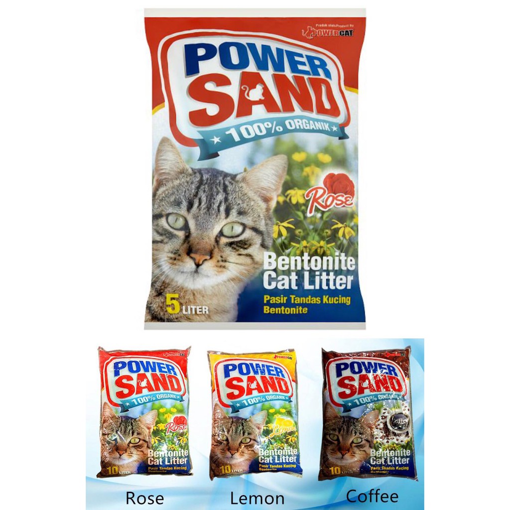 Cát Vệ Sinh POWER SAND Cho Mèo - Cát POWER SAND Siêu Khử Mùi, Vón Cục Cho Mèo