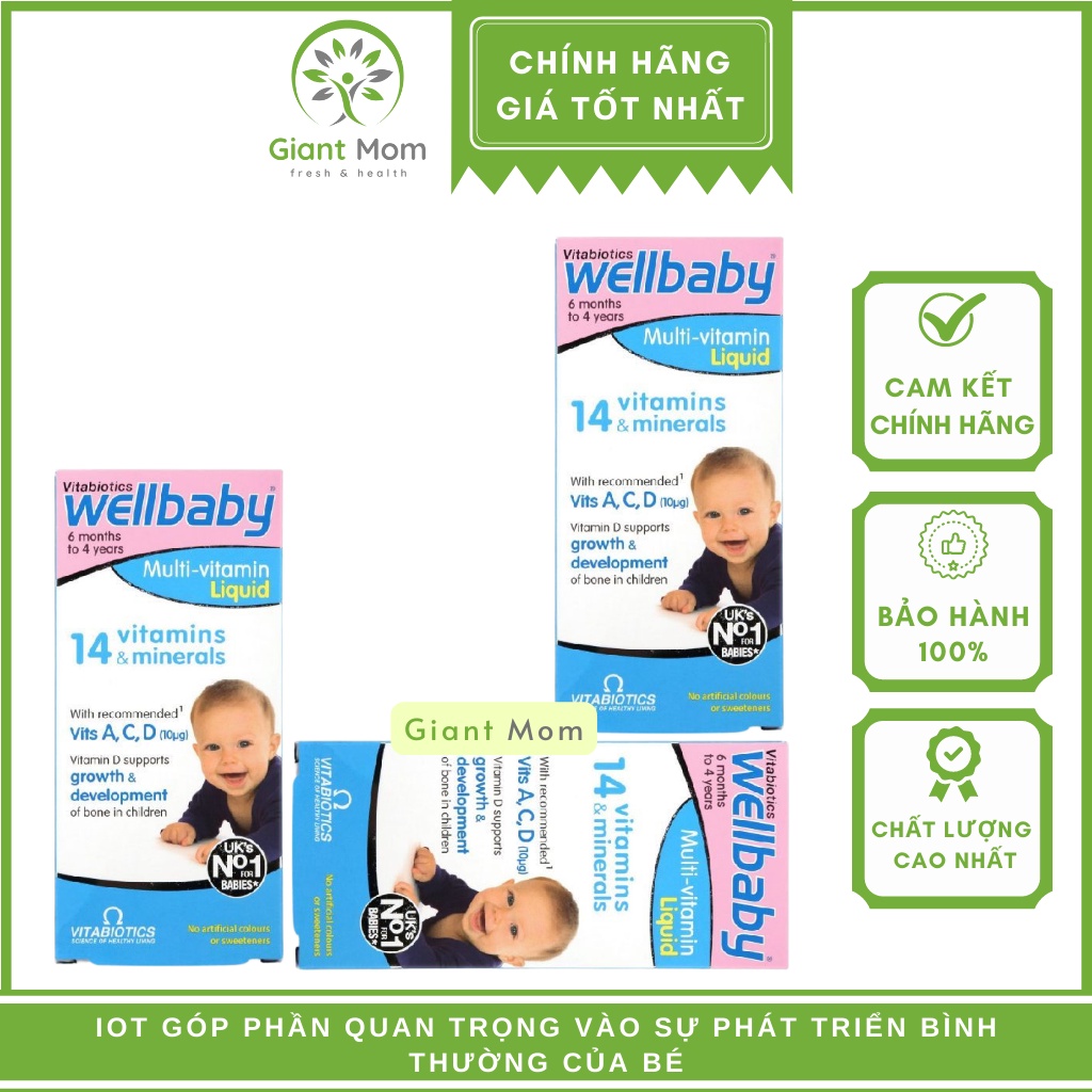 Vitamin Tổng Hợp Wellbaby Cho Bé - Wellbaby Multivitamin