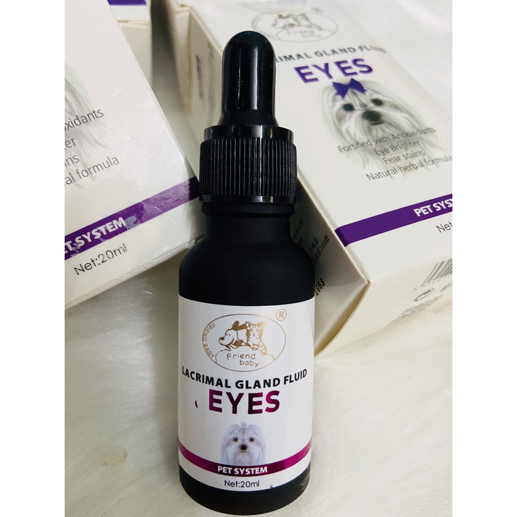 Siro uống hỗ trợ tuyến lệ, trị chảy nước mắt chó mèo Lacrimal Gland Fluid Eyes Pet System 20ml