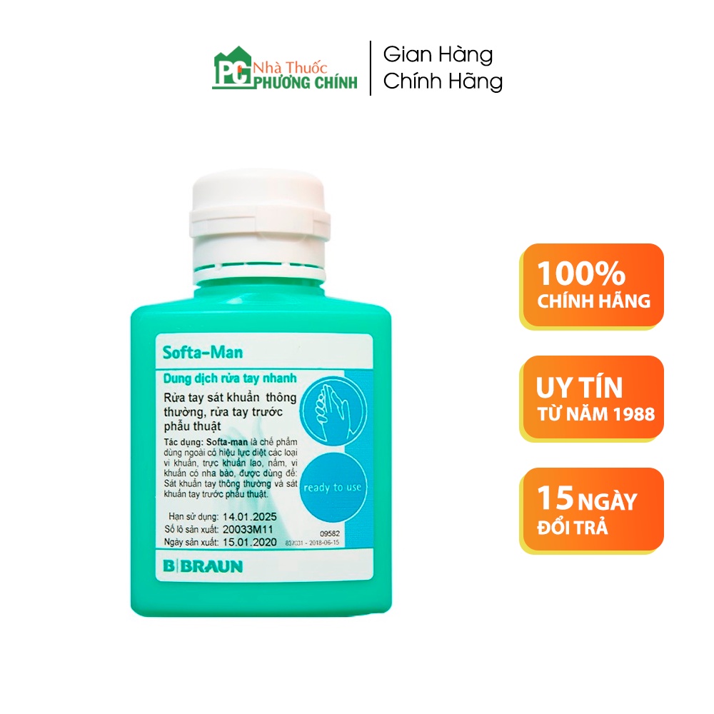 Nước Rửa Tay Khô Sát Khuẩn Softa-Man B.Braun 100ml | BigBuy360 - bigbuy360.vn