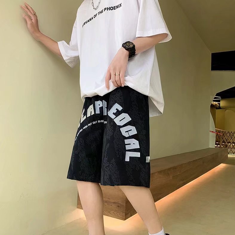 Quần Short Thể Thao Ống Rộng In Chữ Thời Trang Dành Cho Nam