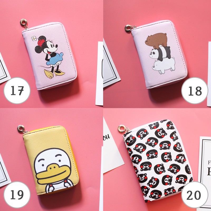 [20 Mẫu Siêu Xinh ] Bóp Ví Ngắn Nữ Cầm Tay Họa Tiết Hoạt Hình Line Gấu Brown Và Thỏ Cony Chống Xước Chống Nước | BigBuy360 - bigbuy360.vn