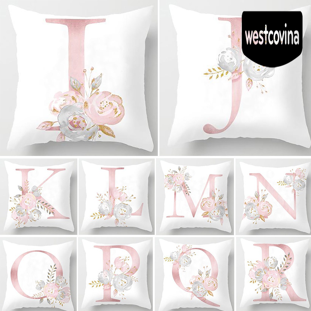 [Hot]☀ Vỏ Gối Chữ Nhật Họa Tiết Hoa Lá Trang Trí Nội Thất