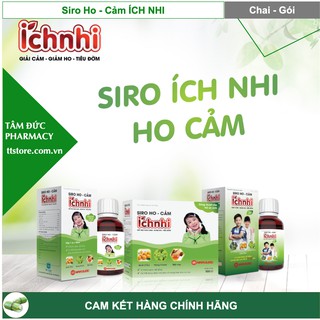 Siro Ho Cảm ÍCH NHI - Dùng cho trẻ sơ sinh - Trẻ từ 3 tuổi - Không đường [Nam Dược]