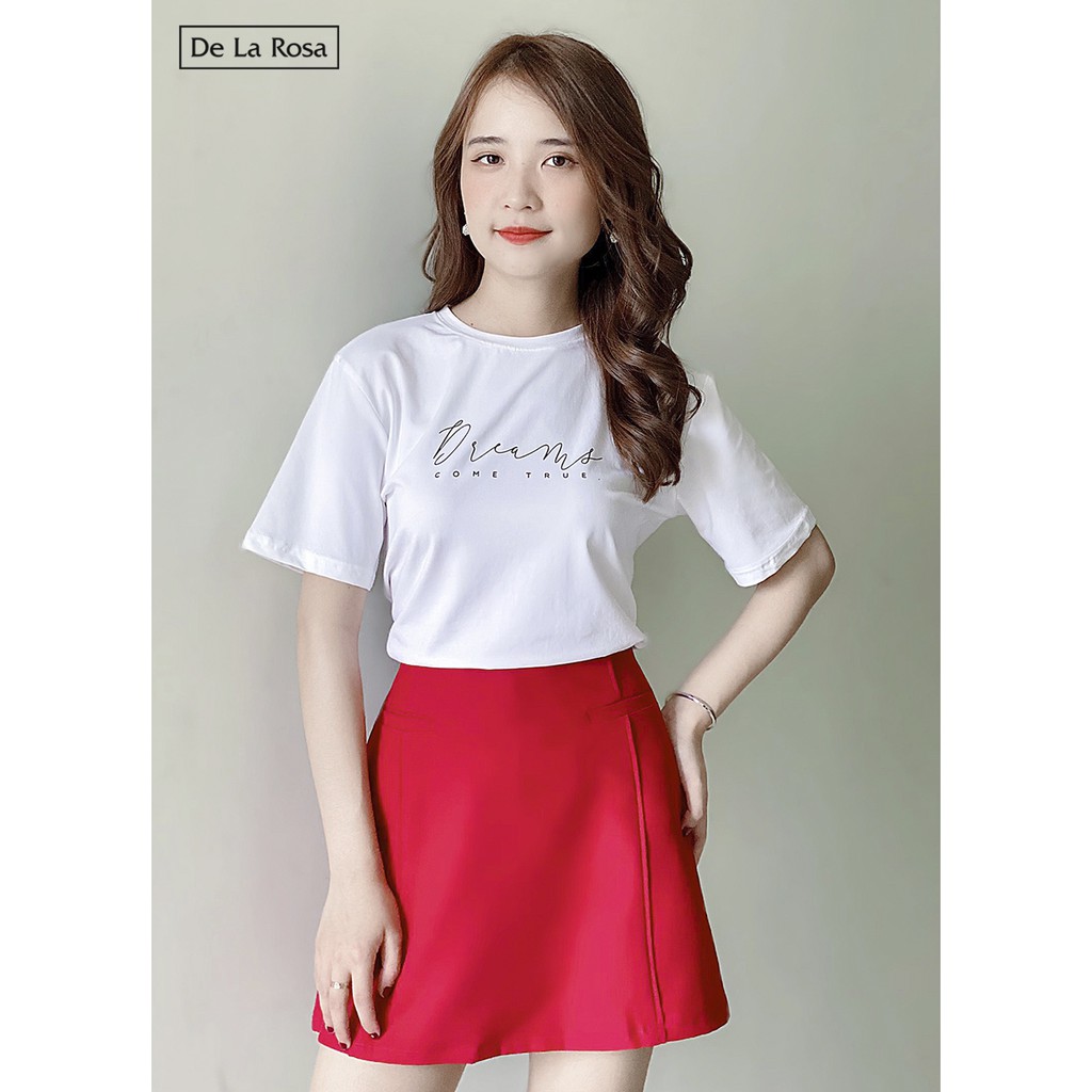 Chân váy đen chữ A công sở hai túi - De La Rosa | BigBuy360 - bigbuy360.vn