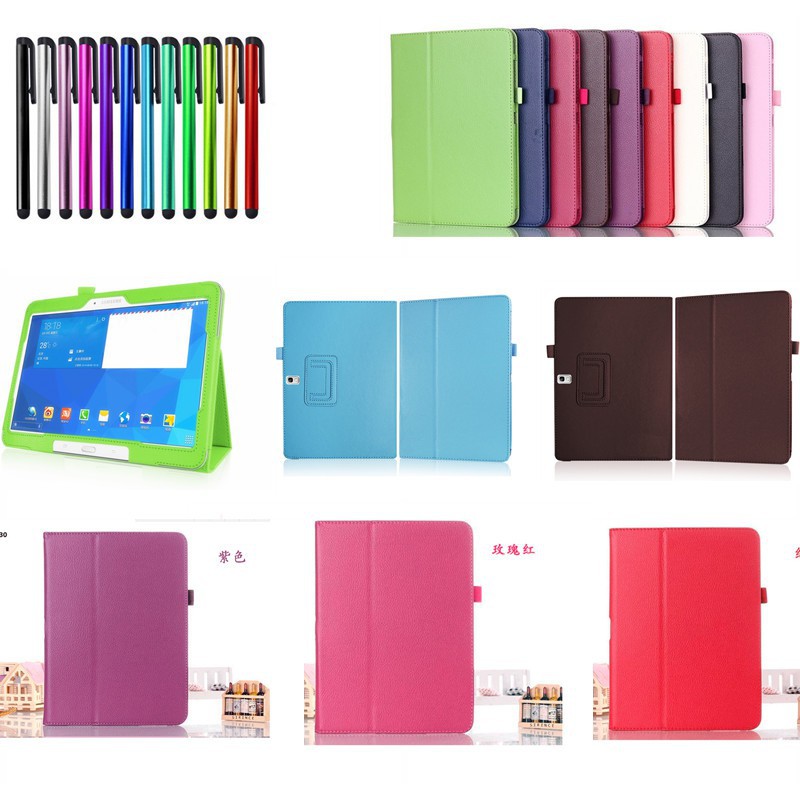 Bao da máy tính bảng PU chống sốc màu trơn cho Samsung Note 10.1 SM-P600 P601 2014 | BigBuy360 - bigbuy360.vn