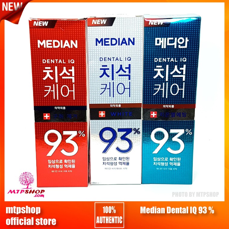 Kem Đánh Răng Median Dental IQ 93 Chính Hãng Hàn Quốc 120g