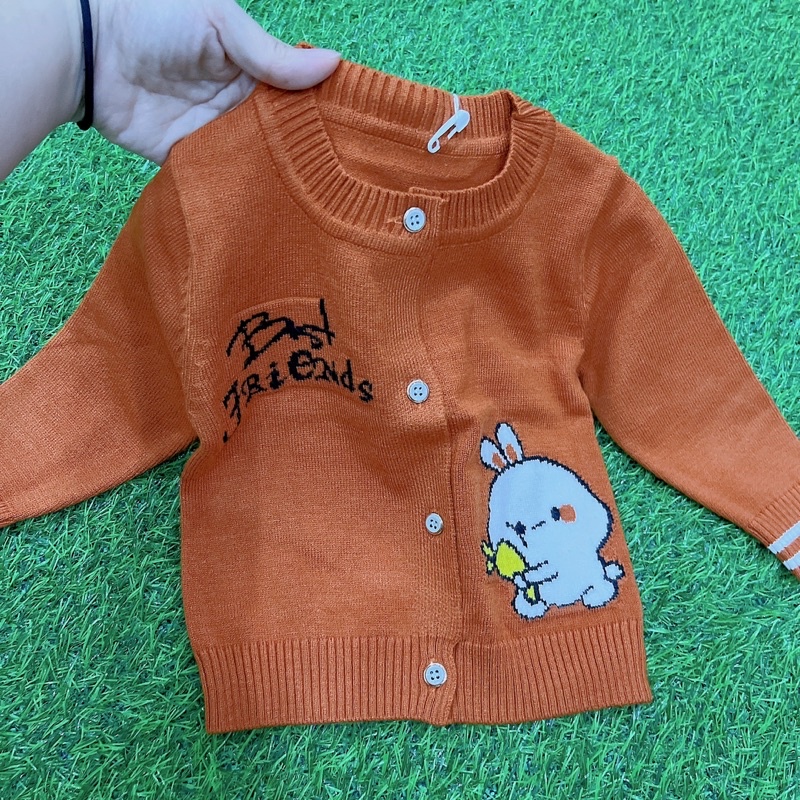 Áo len cardigan Quảng Châu siêu mềm mịn cho bé trai, chất len mịn không xù không bai nhão