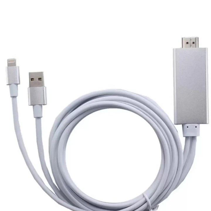 Cáp Lighting to HDMI cho iPhone 5/5S iPhone 6/6S/6Plus iPad Mini Mini 2 iPad Air dài 2m - Cpá HDMI cho iphone