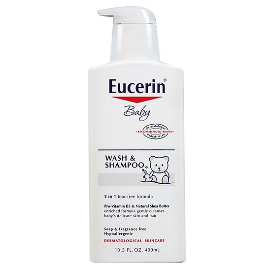 [chợ sỉ ] EUCERIN SỮA TẮM GỘI DỊU NHẸ CHO EM BÉ 400ML BABY WASHLOTION 400ML