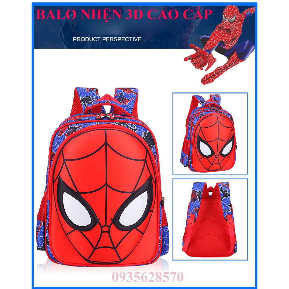 Balo người nhện 3D cao cấp chống thấm