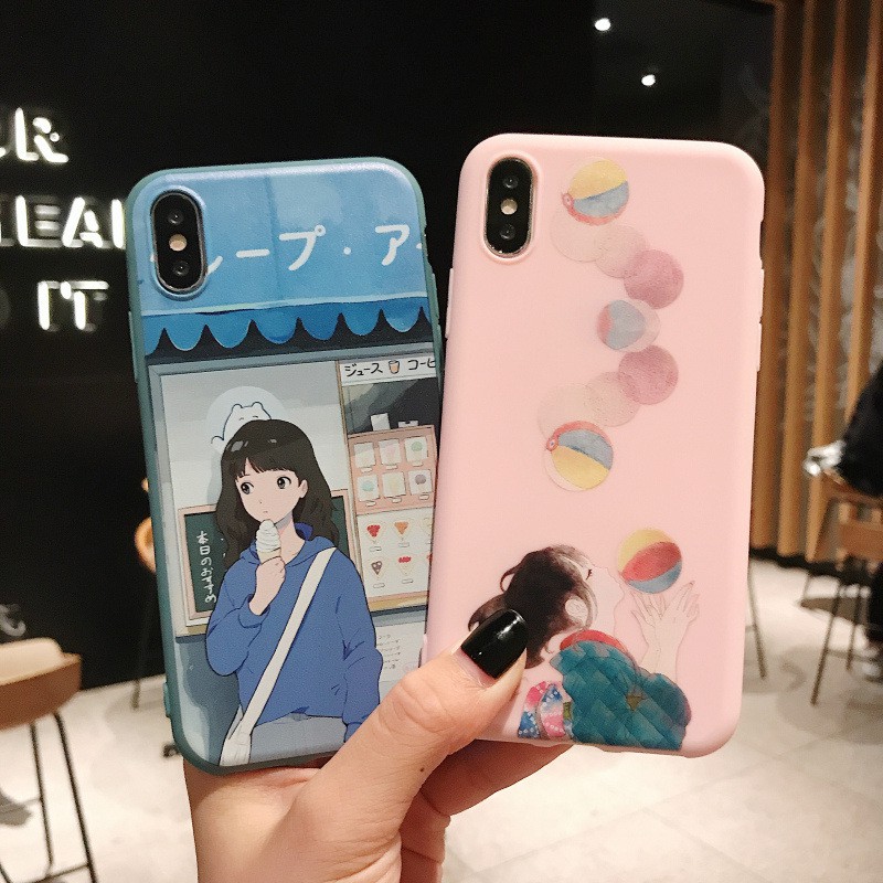 Ốp lưng iphone Kawaii Anime Nhật Bản ip 6 6s 6plus 7 8 plus x xr xs max 11 pro max (a177)