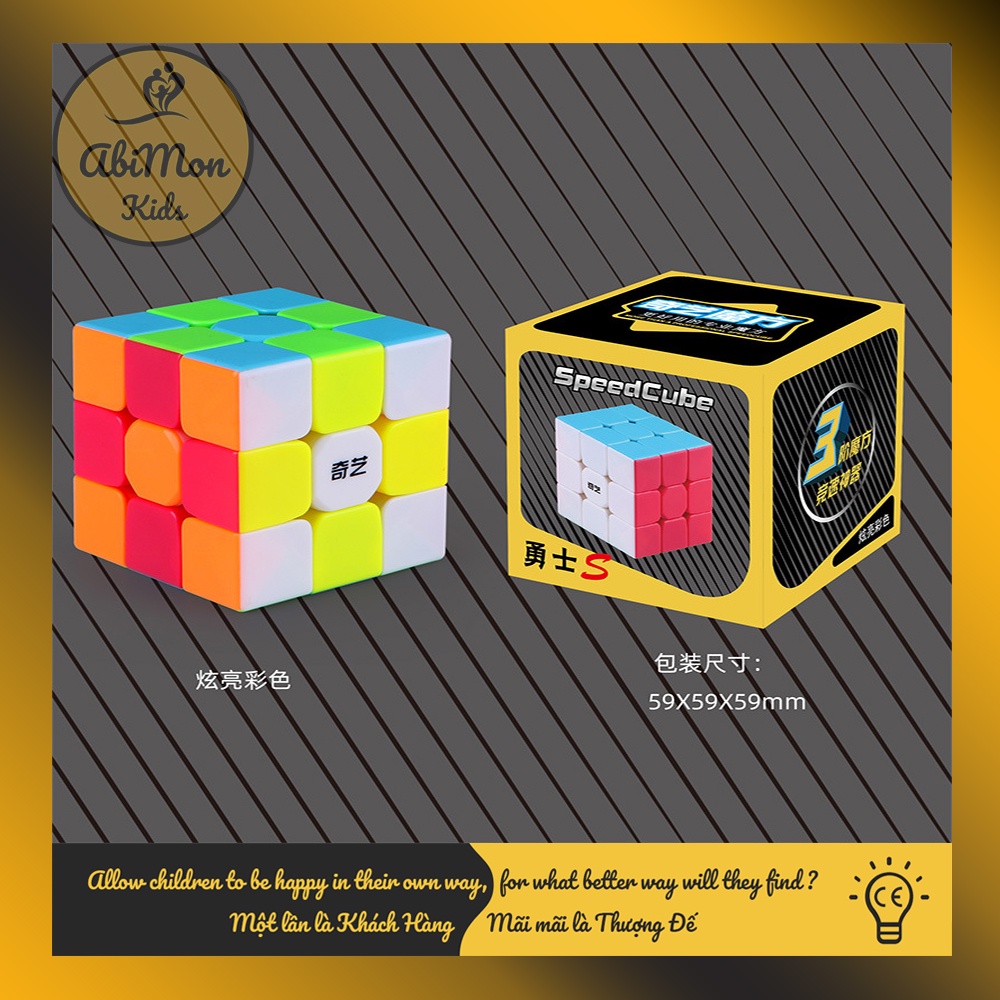 Bộ Rubik 3x3 Lập Phương (QY SpeedCube) ☘️ Montessori cao cấp ✨ (Đồ chơi Gỗ - Đồ chơi Giáo Dục - An toàn - Thông minh)