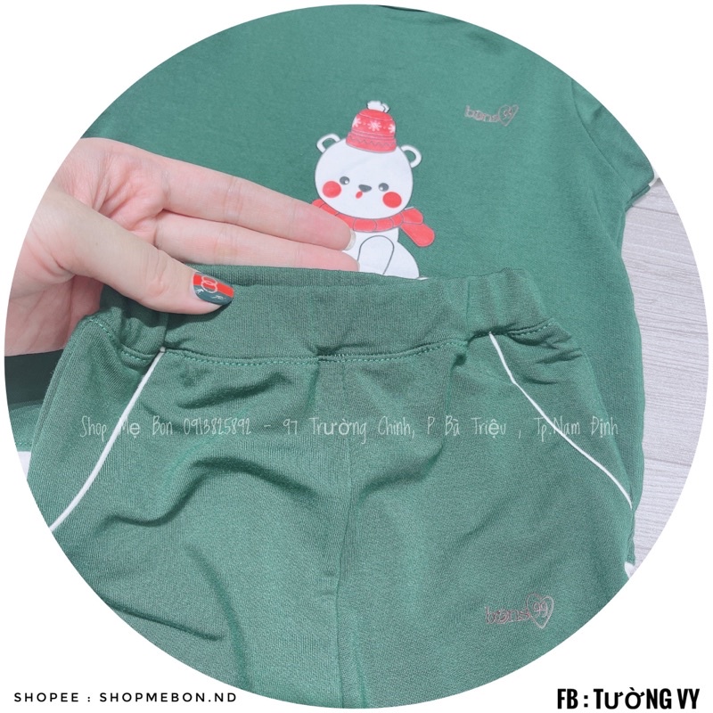 Bộ nỉ Bons dài tay Noel Baby Kings cho bé trai bé gái